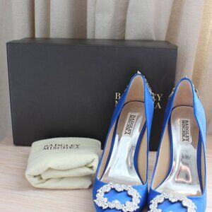 Badgley Mischka Navy Blue Evening Heels